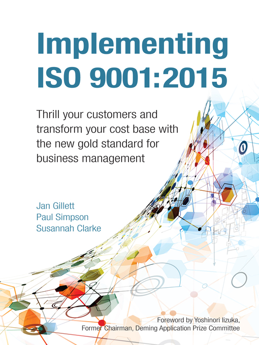 Title details for Implementing ISO 9001 by Jan Gillett - Wait list